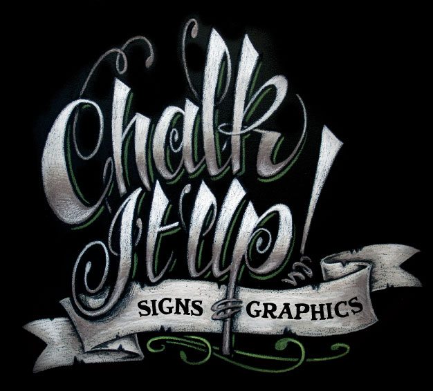 custom chalk, chalk it up signs, chalkboard menus, small business, chalkboard industry, chalk it up signs teams up with custom chalk