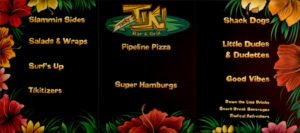 Sheraton Tiki Restaurant Chalkboard Menu