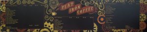 flat iron coffee,Coffee Bar Menu Chalkboard, Steam Punk, Boulder Colorado Chalkboard