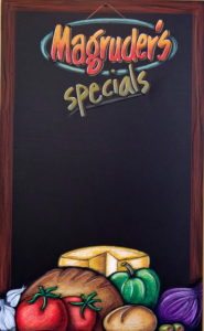 Magruders Specials Chalkboard