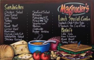 Menu Chalkboards,Chalkboard Menu Signs, Sealed, Restaurant