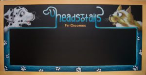 Pet Grooming, chalk board sign