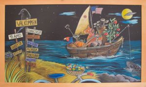 relation-ship, personalized custom chalkboard artwork