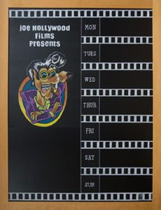 Movie Theater Chalkboard,Florida Halloween Movie Blackboard, movie blackboard