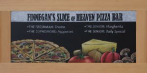 Pizza Bar Chalkboard Sign,chalk it up signs, college, texas framed