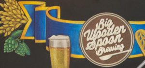 custom chalk art, chalkboard sign, Chalk It Up Signs, Chalk Artist, Chalkboard art, Beer Chalkboard, hops, grain, homebrew