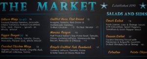 Market Restaurant Menu Chalkboard, chalk It Up Signs,