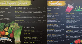 CUSTOM CHALK MENU BOARD