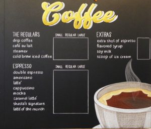 Ice Cream Chalkboard Menu