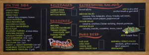 Gyros Chalk Art Menu, Papagusgyros, chalkboard menu, gyros chalkboard sign