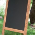 Toronto, Ontario, Canadas Chalkboard, walnut stain, blank chalkboard, easel, chalk it up signs